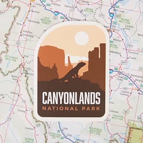 Стикер на Националния парк Canyonlands Бродячее сърцето - Всепогодная Vinyl Сувенирни Стикер