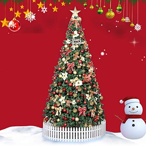 CYAYQ PVC Голяма 6-подножието Коледна Елха с led Подсветка, Междузвездни Орнаменти, Класически Борова Елха за Празника