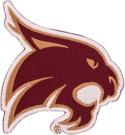 Нашивка от Университета в Тексас, бродирани ленти TXState Bobcats, Апликация, Пришитая или Выглаженная желязо Блейзър, Сако, чанта (Нашивка - дизайн A)