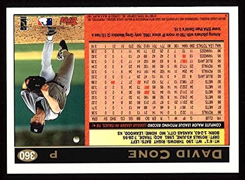 1997 Topps 360 Дейвид Коун Ню Йорк Янкис (Бейзболна картичка) NM / MT Янкис
