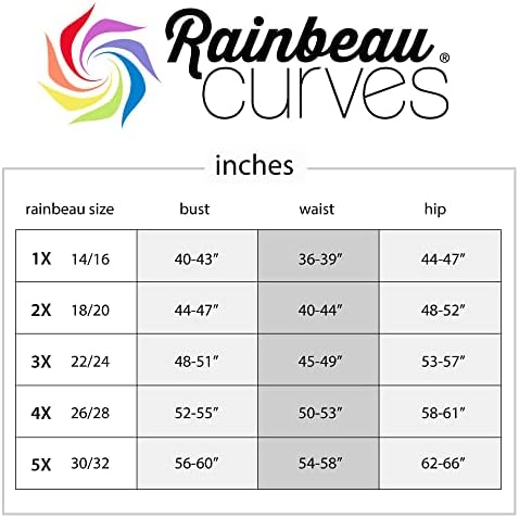 Компресия капри Rainbeau Curves За жени размера на Плюс Basix