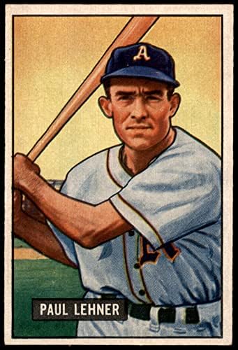 1951 Боуман 8 Етаж Ленер Филаделфия Атлетикс (Бейзболна картичка) EX/MT Athletics