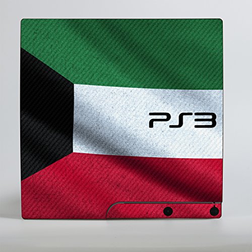 Дизайн на корицата на Sony Playstation 3 Слим с надпис знаме на Кувейт за Playstation 3 Slim