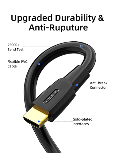 Кабели TXDYKDK 8K HDMI 2.1, високата PVC кабел със скорост от 480 Gb/сек, (8 До при 60 Hz 7680x4320, 4 До при 120 Hz)