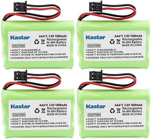 Kastar 4-Pack AAAX3 3,6 V MSM 1000mAh Ni-MH Акумулаторна Батерия за Безжичен телефон Uniden BT-446 BT446 BP-446 BP446