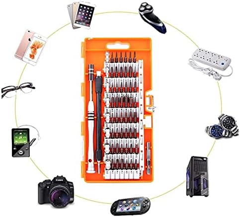 CZDYUF 60 В 1-Комплект инструменти за Прецизен отвертки Отвертки, Определени за Мобилен телефон, Таблет, Компактен ремонт, Обслужване С калъф (Цвят: синьо)