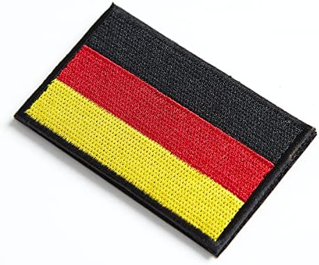 stidsds 2 Опаковки Нашивка с Флага на Германия, Немски Знамена, Бродирани Ленти, Знамена Германия, Военна Тактическа