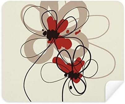 Живопис цветя за Декорация от Плат За Почистване на Екрана за Пречистване на 2 елемента Замшевой Тъкан