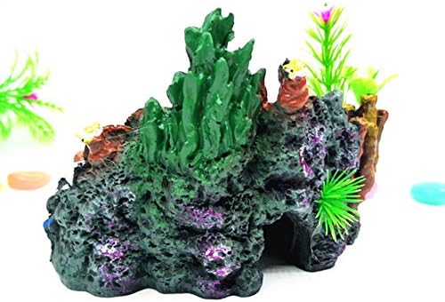 Walbest Цветни подводни пещери растения - това е Убежище за по-малки риби, скариди и влечуги, както и подводни декоративни