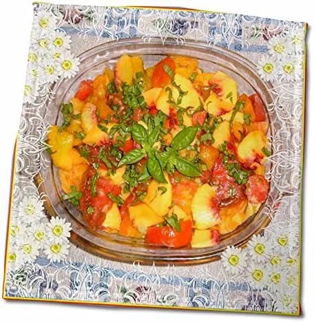 3. Зелева салата с праскови, домати, босилек - Салфетки (twl-195405-3)
