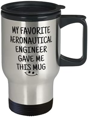 Моят любим авиационен инженер подари ми Тази чаша, една Забавна и уникална коледна идея от Aeronautical Инженер, пътна чаша от неръждаема стомана с 14 грама