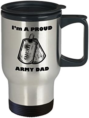 Пътна Чаша Горд Армейски татко, Аз съм Горд Армейски баща-Герой, Идеи за Подаръци за Деня На Бащите, Чашата за Кафе От неръждаема Стомана
