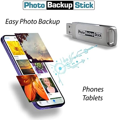 Photo Backup Стик за Android (128 GB) - Архивиране на снимки и видео с телефони и таблети с Android