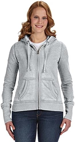 Дамски hoody J. America Ladies Дзен с качулка на пълна цип, с качулка