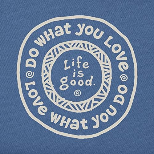Животът Е Красив. Мъжки t-shirt Do What You Love LS Crusher, Реколта Синя, XX-Large