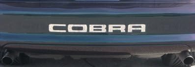 Системни скинове 1996-98 и 01 Ford Mustang Cobra Винил Вмъкване в задната Броня, Надписи - 38 цвята по избор (Цвят:: Въглеродни влакна)