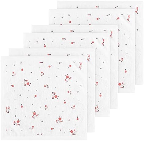 Комплект кърпички за миене на съдове ALAZA Сладко Small Flowers (l2) - Опаковка от 6 Памучни кърпички за лице, е добре Абсорбираща влагата и меките на допир хавлиени кърпи за пр