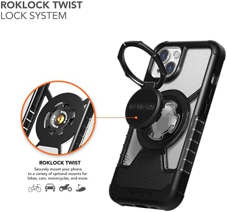 Rokform - Калъф за iPhone 13 Crystal Case + Управляемият определяне на двоен Магнит за телефона на таблото за автомобил,