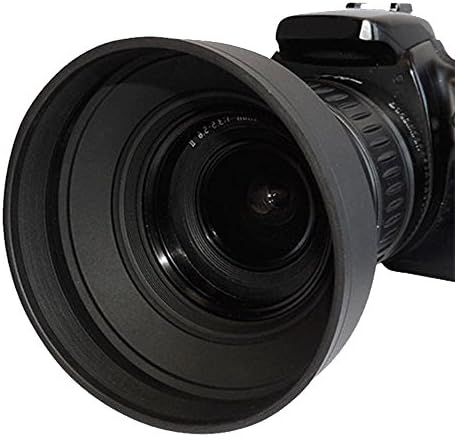 77 мм Комбинация с цвете лале + 77 мм Мека Гумена сенник за обектив за някои slr обективи на Canon, Nikon, Olympus, Panasonic,