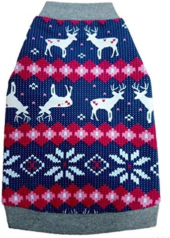 Топло тениска Kotomoda Cat ' s за Безволосых и голи котки-сфинксове, Пуловер с елени на Дядо Коледа