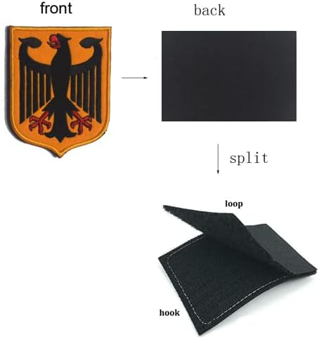 Германия Флаг На Германския Орел Тактически Боен Дух Военна Бродирана Нашивка