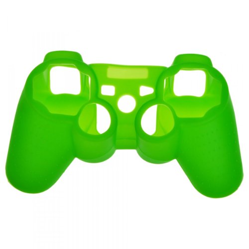 EarlyBirdSavings Абсолютно нов разход силиконов калъф за контролера на Sony Playstation PS3 зелен цвят