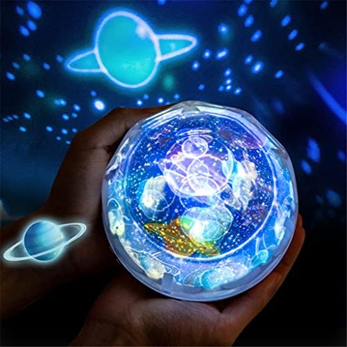 Грецкая Орехова Звездното Небе Нощно Планета Магически Проектор Земя Вселената Led Лампа Цветна Въртящата Светеща Звезда