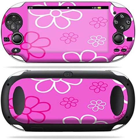 Кожата MightySkins е Съвместима с PS Vita системата PSVITA Playstation Vita е Портативна Стикер-опаковка Скинове Flower Power