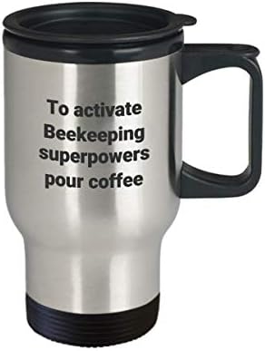 Чаша За Пътуване На Пчеларството - Забавно Саркастическая Термоизолированная Кафеена Чаша Пчелар От Неръждаема Стомана Superpower В Подарък