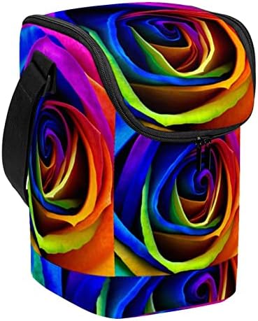 Дамски Чанта за обяд GUEROTKR, Кутия за Обяд за мъже, Мъжки Кутия за Обяд, абстрактни цветни модел под формата на цветето роза