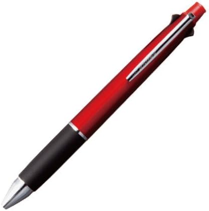 универсална поставка за химикалка химикалка uni JETSTREAM 4 и по 1 Червена, зелена, синя и черна дръжката 0,7 мм + механичен молив 0,5 мм + 4 пълнители мастило SXR-80-07 (червени)