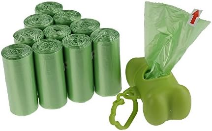 Kekow 1200 Броя Зелени торбички за кучешки отпадъци с 2 Дозаторами без мирис