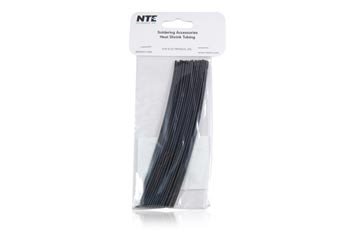 Свиване тръба NTE Electronics 47-20006-BK, Тонкостенная, коефициент на свиване 2: 1, Диаметър на 3/64 инча, дължина 6 см, черен (опаковка от 30 броя)