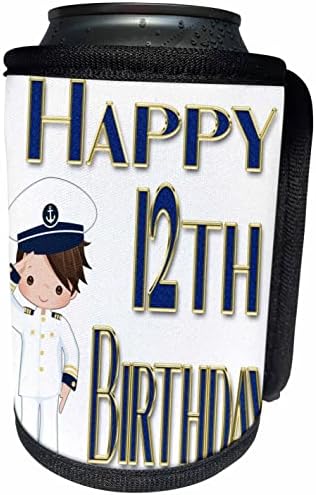 3. Поздравете от 12-ия рожден ден на Привлекателен момчето в стил милитари - Flotskaya опаковки за бутилки-охладител (cc_359447_1)