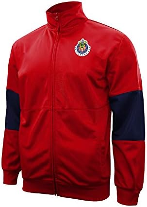 Спортно яке Icon Sports Soccer Track Jacket – Официалната Мъжки Спортно яке World Team Football Club, с цип За отдих и тренировки За възрастни