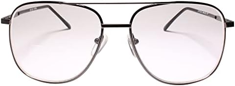 Квадратни Очила в Метални Рамки Classic Vintage 90-те години с Бифокальным Баркод 2.25