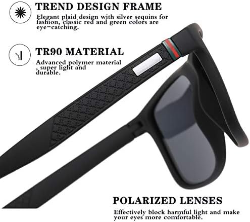 Поляризирани слънчеви очила за мъже / жени, Реколта/класически/елегантна лека дограма; лещи HD pilot; Очила за голф / управление / риболов / пътуване