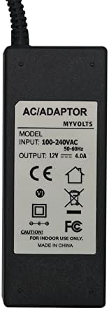 Захранващ Адаптер MyVolts 12V Съвместимо с/Уплътнител за външен твърд диск LaCie d2 USB 3.0 Thunderbolt 2 - Штепсельная вилица САЩ