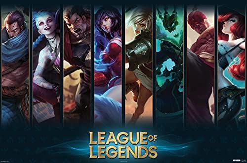 Плакат на стената Trends International League of Legends-Champions, 22.375 x 34, Версия без рамка