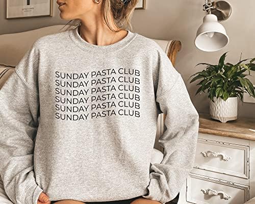 Забавна Hoody Sunday Pasta Club, Италиански Подарък Тениска За Любителите На Паста, Подарък Гурману, Идеи За Подаръци За Любителите На Забавен Паста