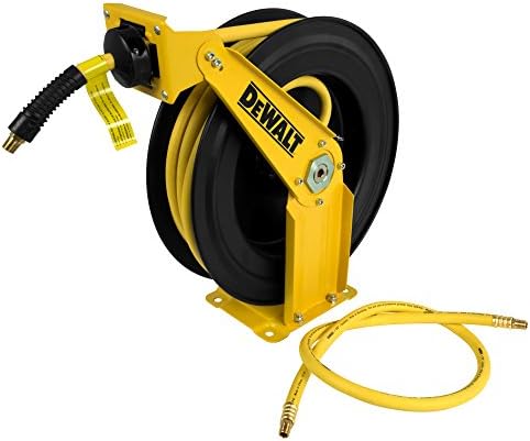 Подпора на макара за маркуч DeWalt DXCM024-0343 с Гумен маркуч премиум-клас 3/8x 50'