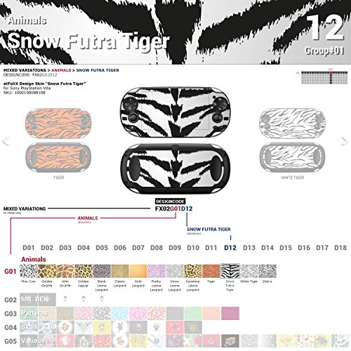 Стикер-стикер на Sony PlayStation Vita Design Skin Snow Futra Тигър за PlayStation Vita