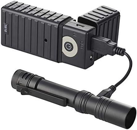Streamlight 66320 MacroStream USB Компактна Акумулаторна фенерче на 500 Лумена с Каишка за китка, щипка за шапки и USB-кабел,
