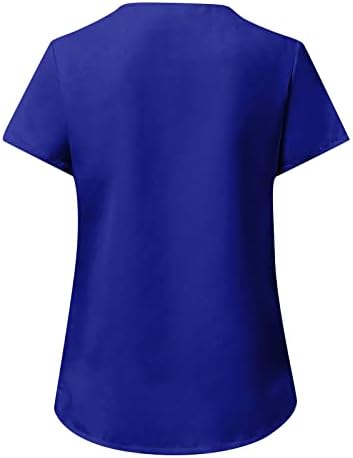 Жените Риза За Тренировки, Женска Тениска с Къс Ръкав, V-образно Деколте, в началото на с Принтом на Сърцето, на Основите