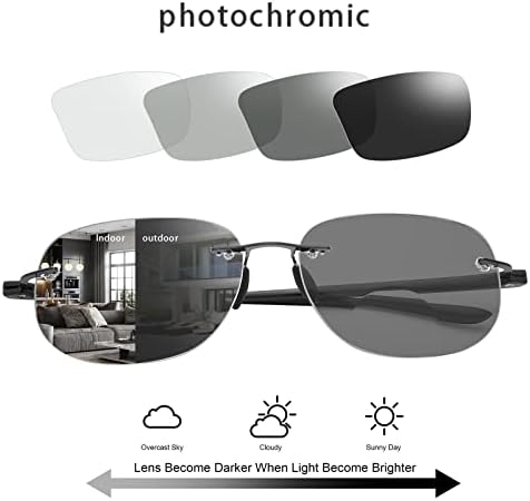YIMI Фотохромичните Бифокални Очила за Четене за Мъже, Жени, Ултравиолетови Слънчеви Очила За Четене, Компютър, Анти-Синя