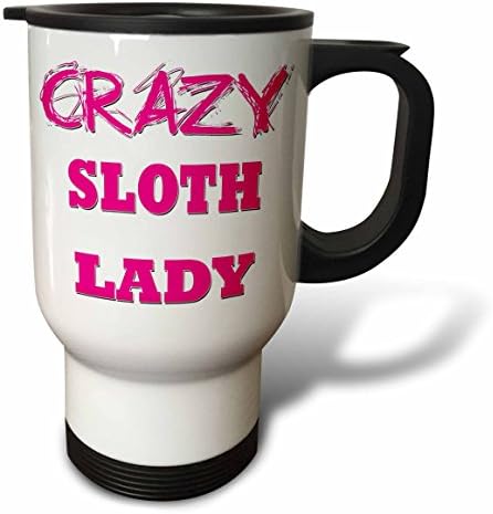 3 Чаша за пътуване Crazy Sloth Lady, 14 грама, Многоцветен