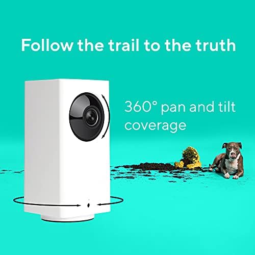 WYZE Cam Pan 1080p Канче/Наклон/Увеличение Камера за Наблюдение на домашни животни в помещенията за Кучета и Котки на бебето следи с карта памет WYZE 32 GB microSD Клас 10