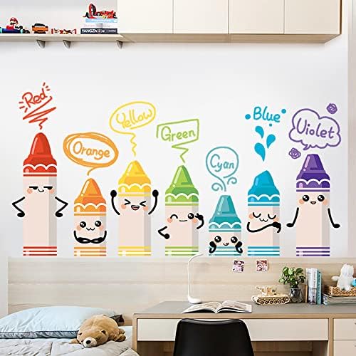 Цветни Стикери върху стените Молив за детски Стаи - Мультяшные Стикери за стена за Детска Спални, Декор Врати на гардероба,