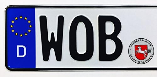 Z-образни регистрационни номера, Съвместими с Предно немски номер знак VW Волфсбург