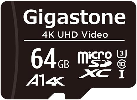 [Gigastone] Карта Micro SD карта с обем 64 GB, видео 4K UHD, Камера за видеонаблюдение, Професионална Екшън-камера за